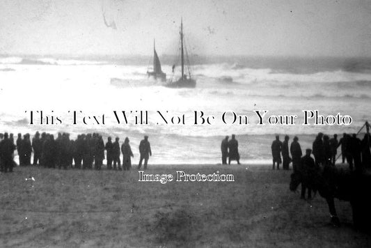 NO 811 - Ina Mctavish Shipwreck At Alnmouth Bay, Northumberland c1907