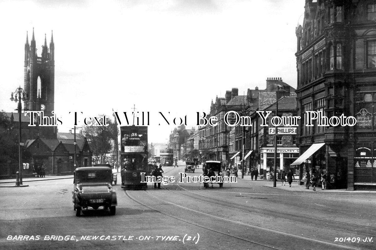 NO 856 - Barras Bridge, Newcastle On Tyne, Northumberland c1934