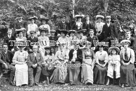 NO 865 - Good Templars Visit To Bellingham, Hexham, Northumberland c1906