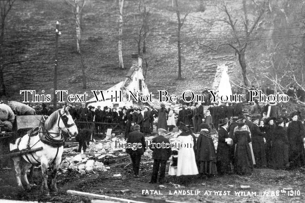 NO 866 - Fatal Landslip, West Wylam Colliery, Prudhoe, Northumberland 1910