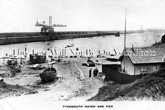 NO 88 - Tynemouth Haven & Pier, Newcastle, Northumberland c1916