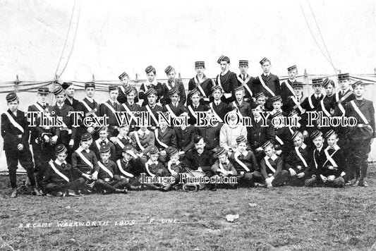 NO 920 - Warkworth Boys Brigade Camp, Northumberland 1909