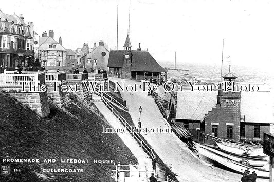 NO 926 - Promenade & Lifeboat House, Cullercoats, Northumberland