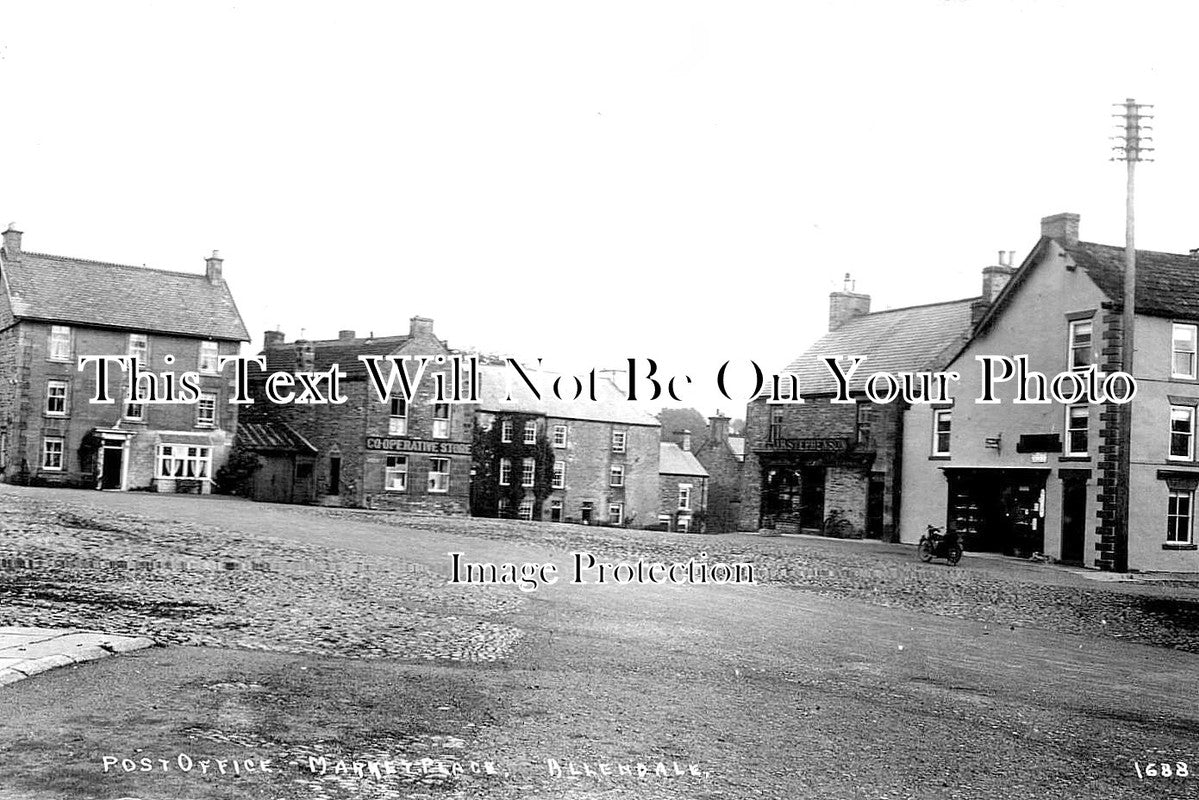 NO 933 - Post Office & Market Place, Allendale, Northumberland