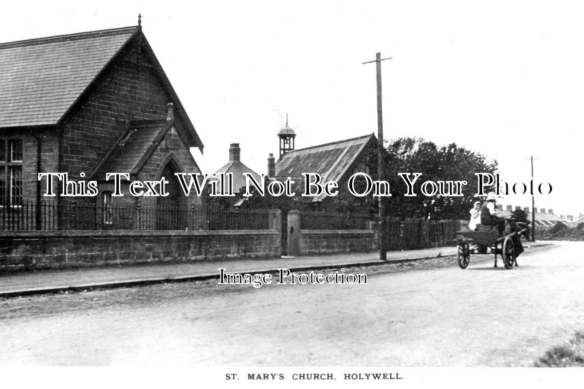NO 942 - St Marys Church, Holywell, Ashington, Northumberland c1912