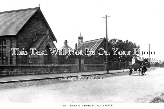 NO 942 - St Marys Church, Holywell, Ashington, Northumberland c1912