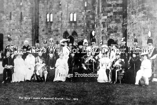 NO 947 - King & Queen At Alnwick Castle, Northumberland 1906
