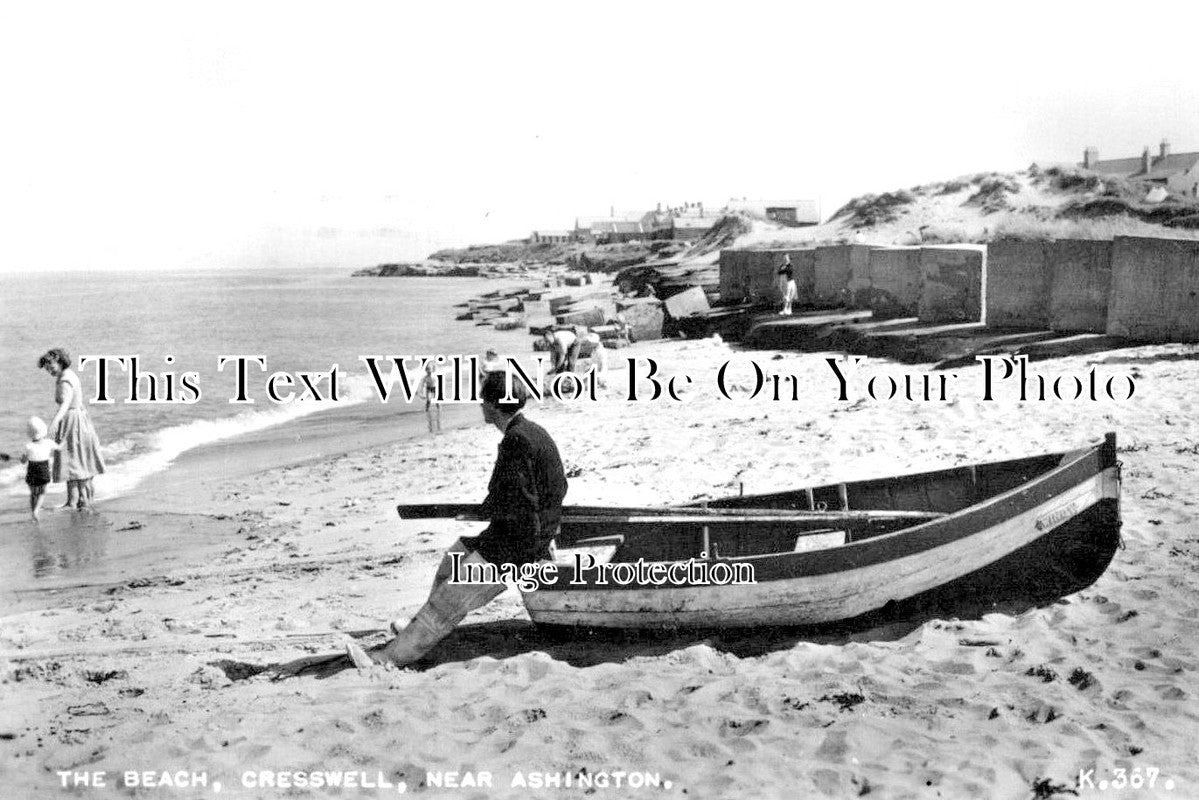 NO 997 - The Beach, Cresswell, Northumberland c1954