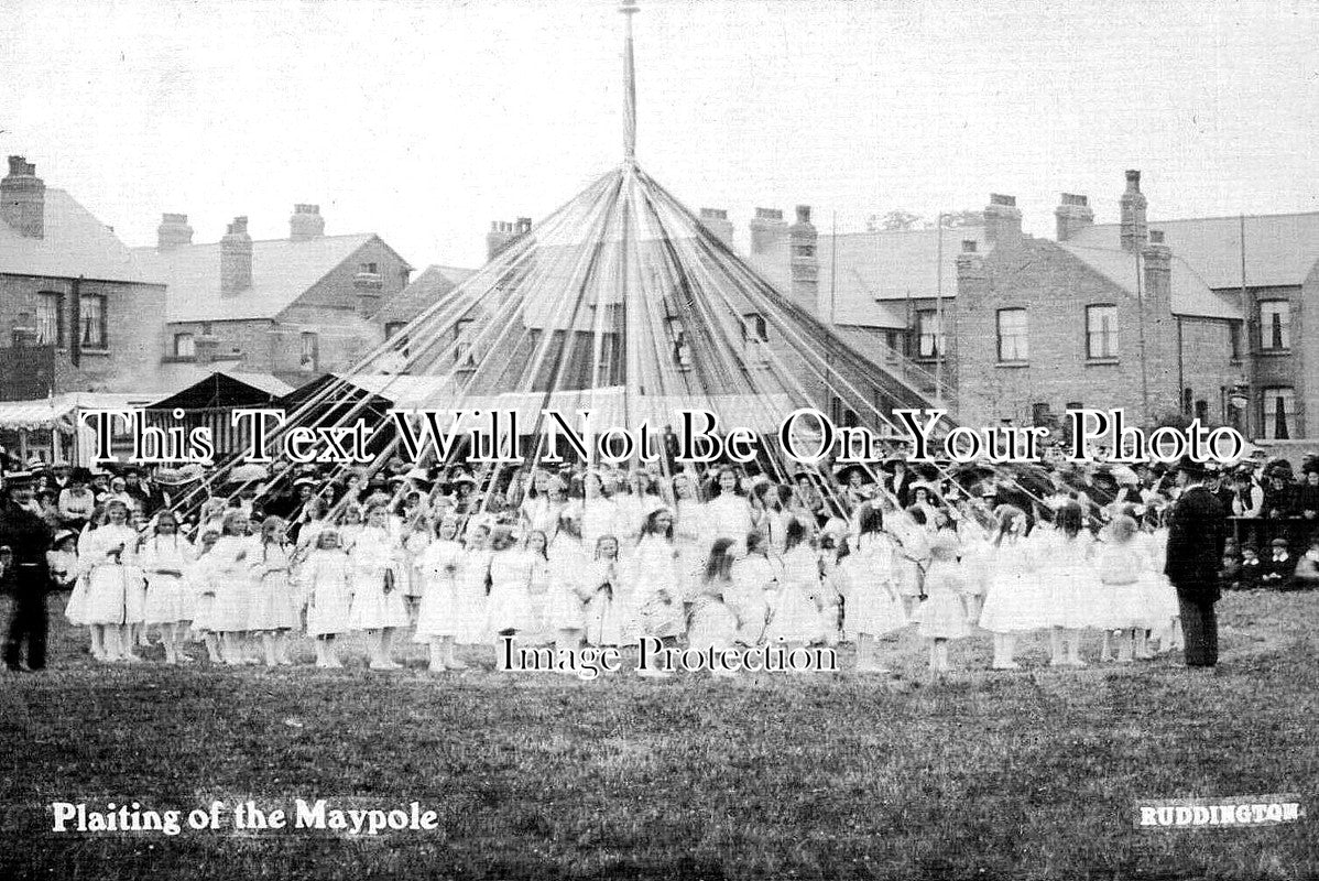 NT 1041 - Plaiting Of The Maypole, Ruddington, Nottinghamshire