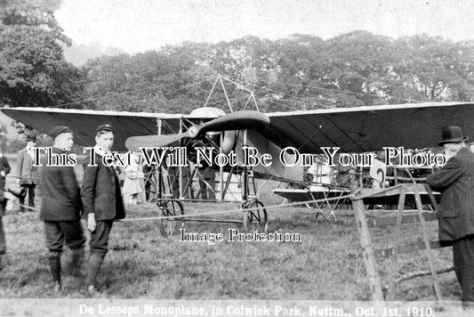 NT 1048 - De Lessops Monoplane, Colwick Park, Nottingham, Nottinghamshire