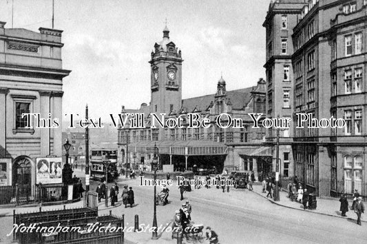 NT 1134 - Nottingham Victoria Railway Station, Nottinghamshire c1910