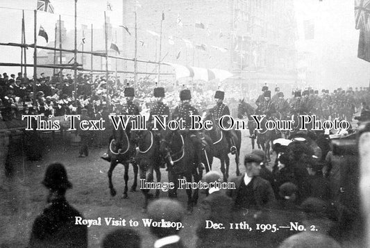 NT 1178 - Royal Visit To Worksop, Nottinghamshire 1905