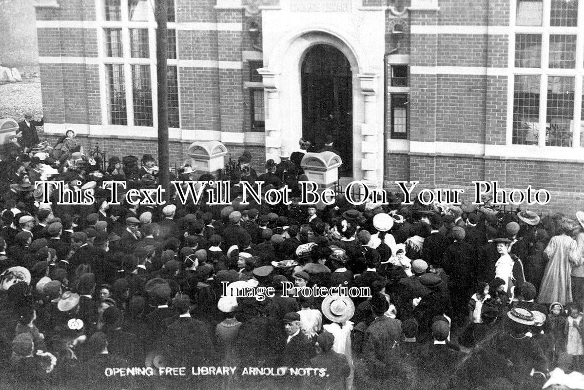 NT 1229 - Opening Free Library, Arnold, Nottinghamshire