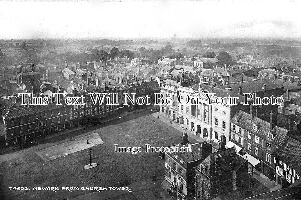 NT 1235 - Newark From Church Tower, Nottinghamshire c1924