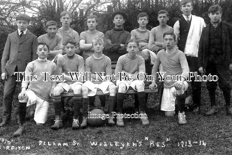 NT 1236 - Pelham St Wesleyan Football Team, Nottinghamshire 1913