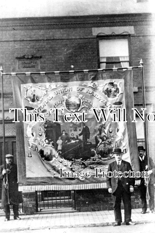 NT 1283 - National Union Of Railwayment Banner, Toton, Nottinghamshire