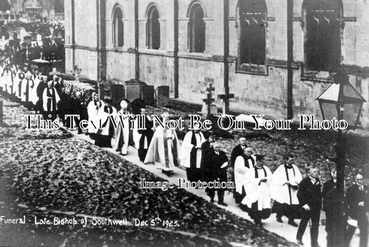 NT 1315 - Funeral Bishop Of Southwell, Nottinghamshire 1925