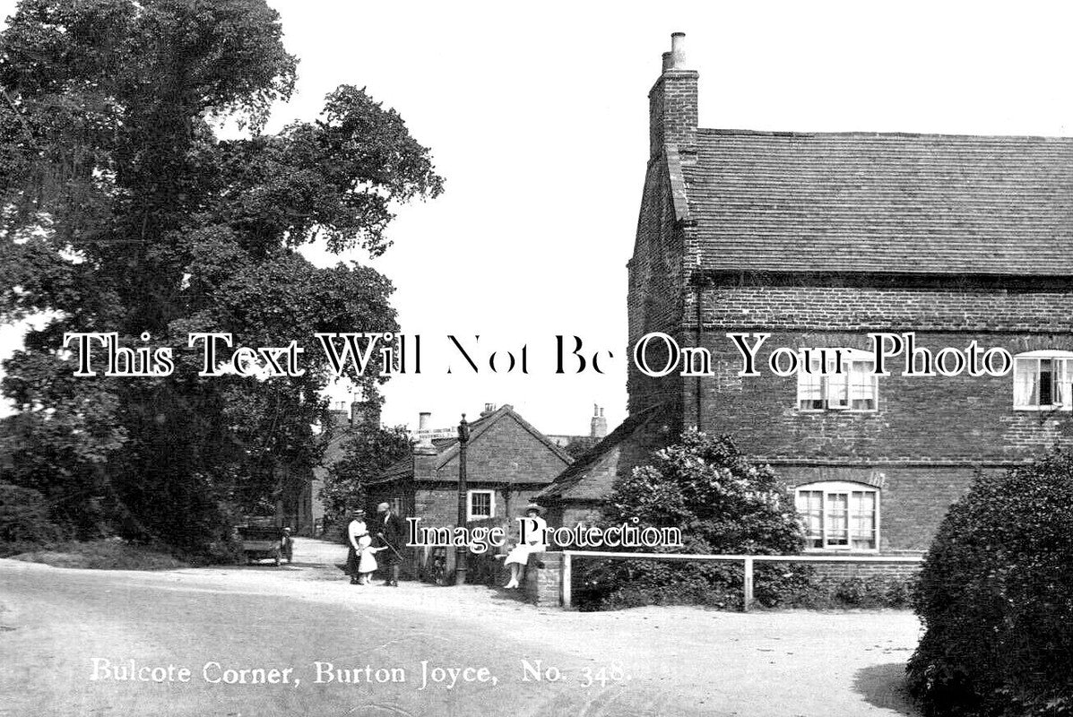 NT 1465 - Bulcote Corner, Burton Joyce, Nottinghamshire c1922