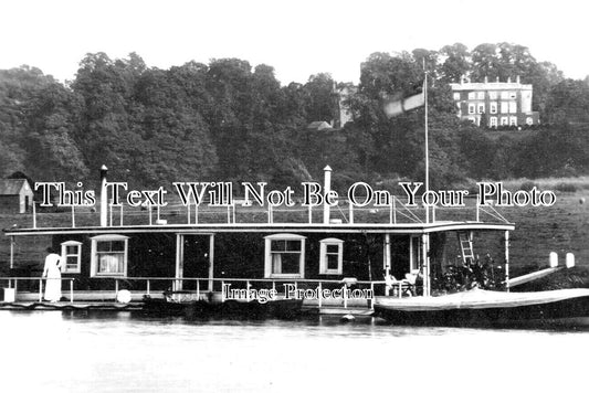 NT 1485 - Beeston Houseboat On River Trent, Nottinghamshire c1933