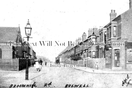 NT 1486 - Broomhill Road, Bulwell, Nottinghamshire c1907