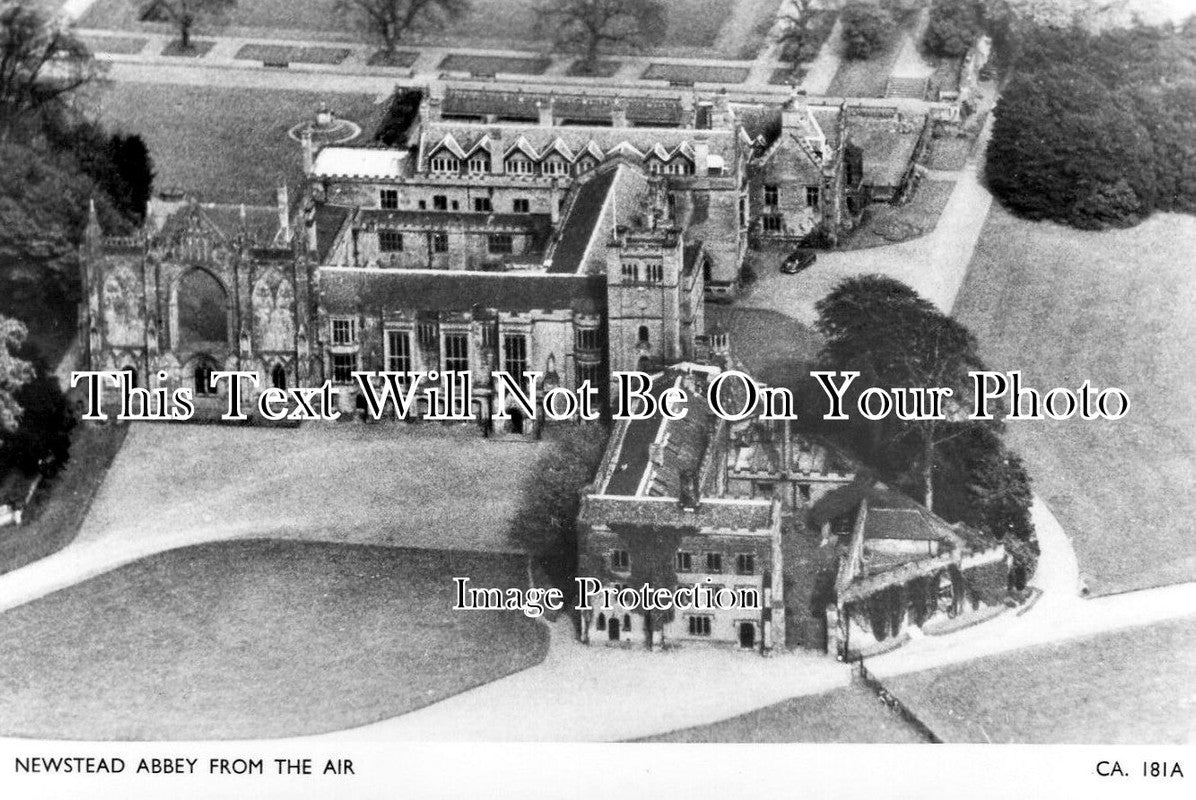 NT 1489 - Newstead Abbey From The Air, Nottinghamshire c1949