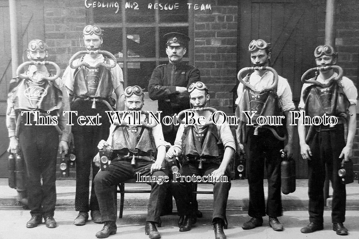 NT 1502 - Gedling No2 Colliery Rescue Team, Coal Mine, Nottinghamshire