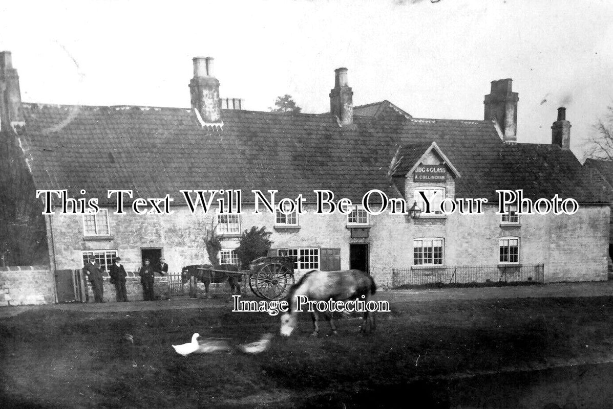 NT 1518 - The Jug & Glass Pub, Nether Langwith, Nottinghamshire c1909