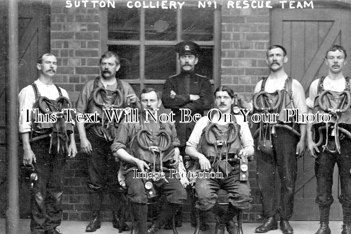 NT 1545 - Sutton Colliery No1 Rescue Team, Stanton Hill, Nottinghamshire