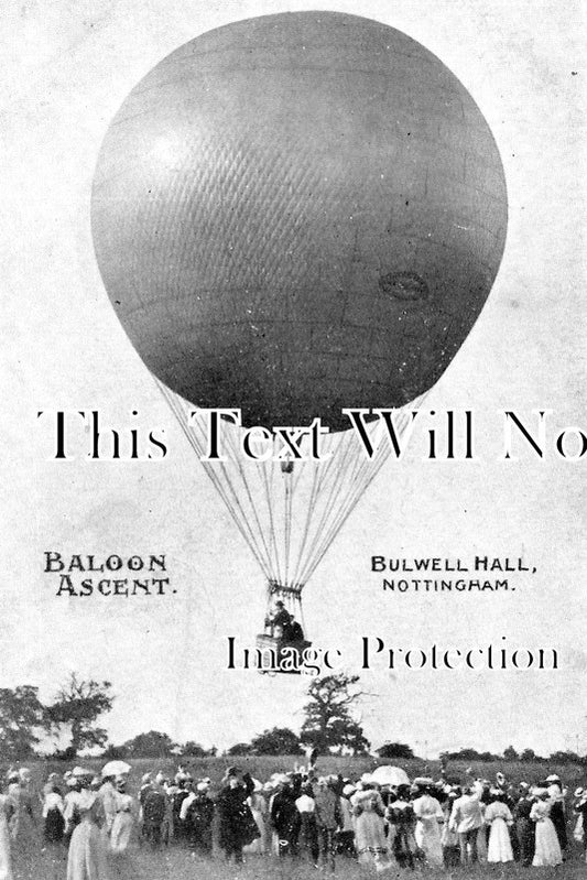 NT 1552 - Baloon Ascent At Bulwell Hall, Nottinghamshire