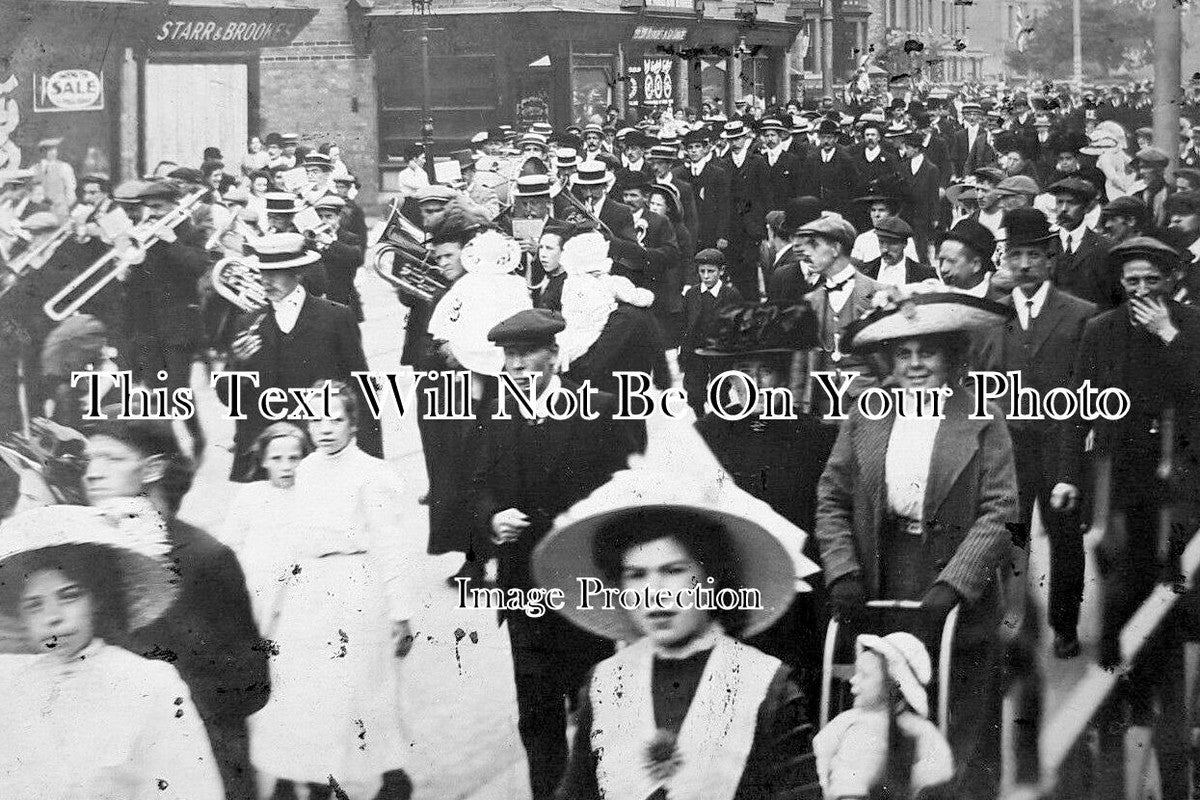 NT 1557 - End Of General Strike March, Highbury Road, Bulwell, Nottinghamshire