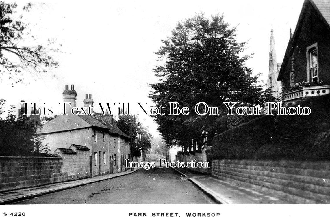 NT 1567 - Park Street, Worksop, Nottinghamshire c1913