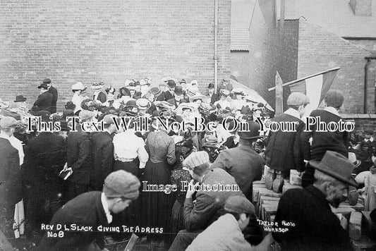 NT 1569 - Rev DL Slack, Laying Foundation Stone, Edwinstowe