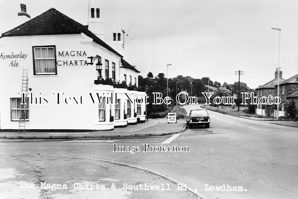 NT 1591 - The Magan Charta & Southwell Road, Lowdham, Nottinghamshire