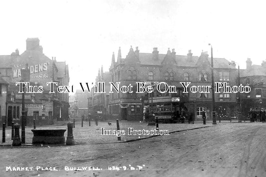 NT 1669 - Market Place, Bulwell, Nottinghamshire c1924