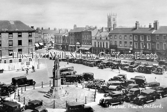 NT 1705 - Market Place, Retford, Nottinghamshire c1935