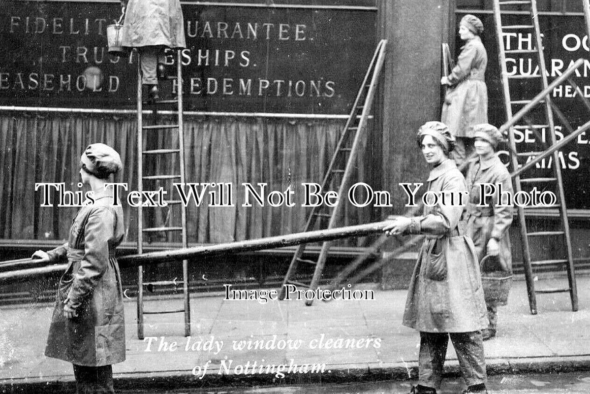 NT 1707 - Lady Window Cleaners, Nottingham, Nottinghamshire