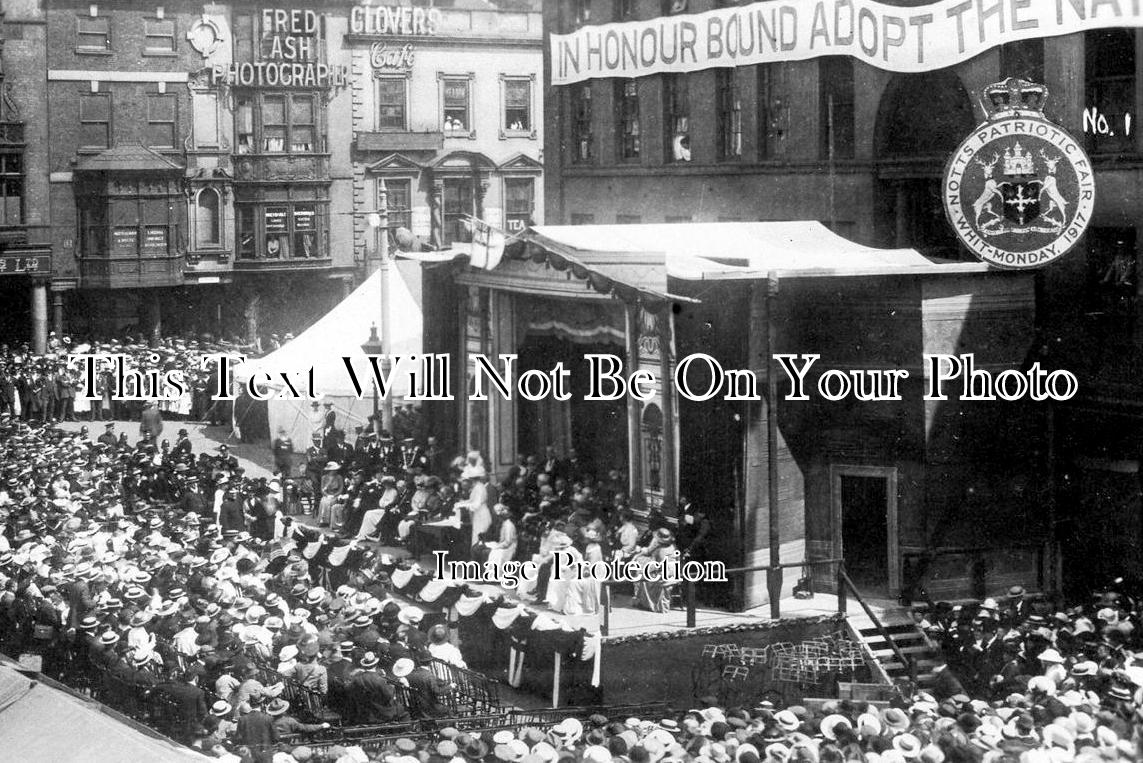 NT 1773 - Patriotic Fair, Whit Monday, Nottingham, Nottinghamshire c1917