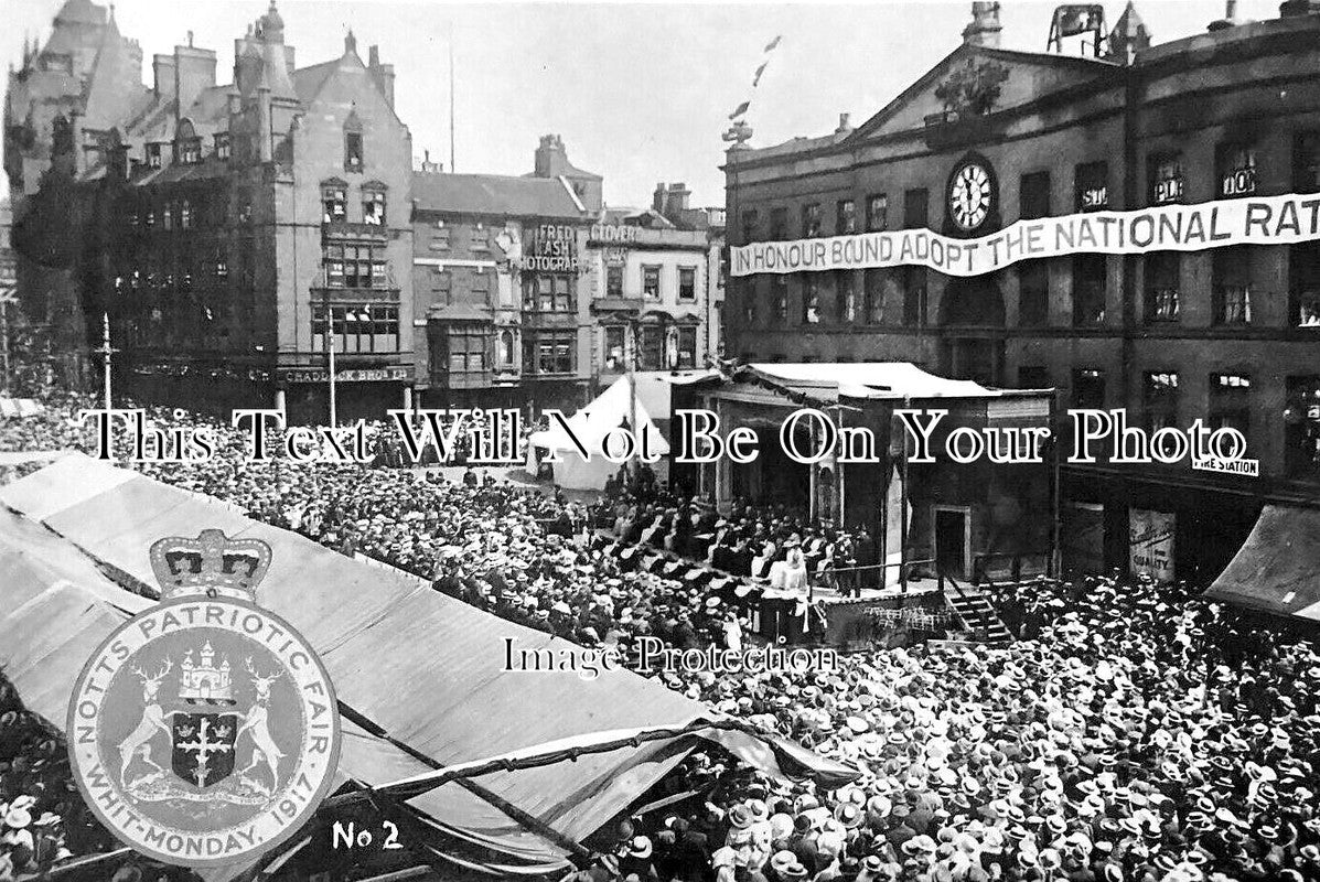 NT 1788 - Nottingham Patriotic Fair, Whit Monday 1917 WW1 – JB Archive