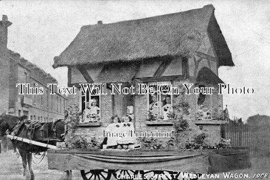 NT 179 - Wesleyan Wagon, Charles Street, Newark, Nottinghamshire c1908