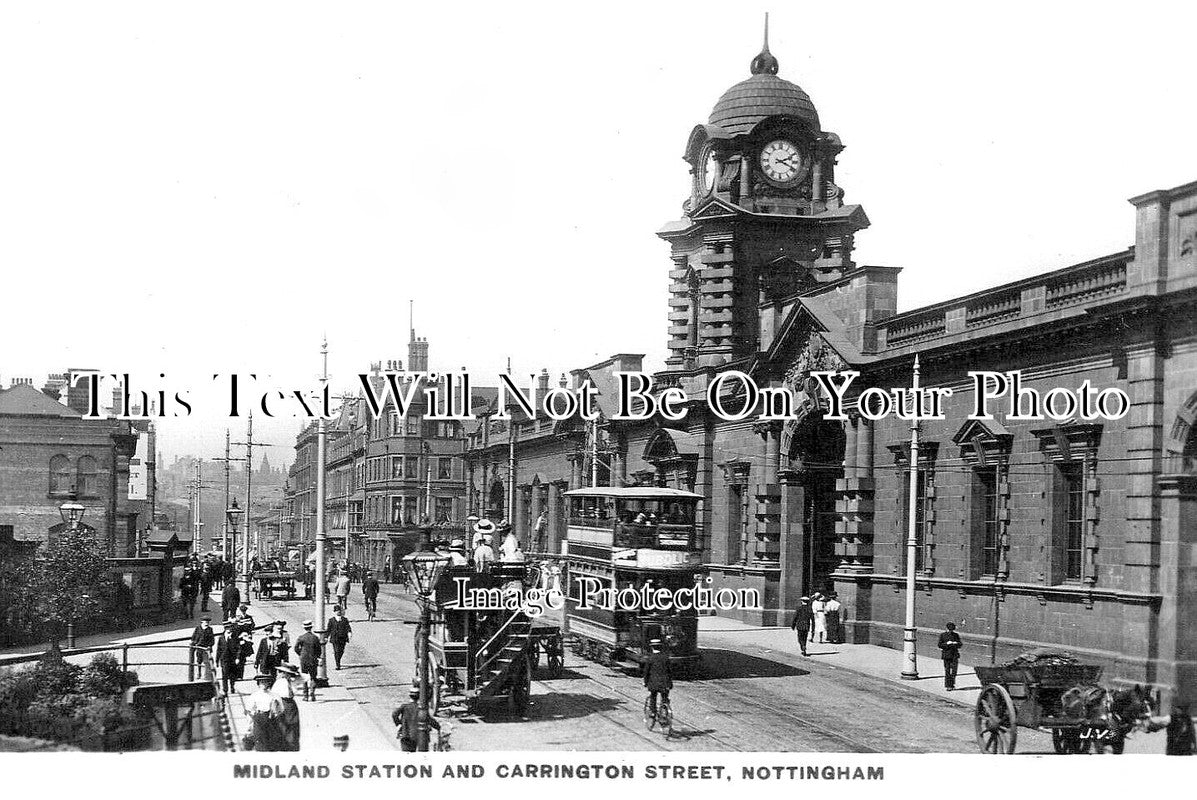 NT 1831 - Carrington Street & Railway Station, Nottingham