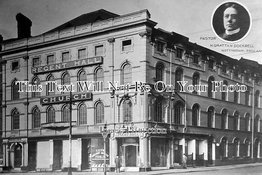 NT 184 - Regent Hall Church Cinema, Mansfield Road, Nottingham, Nottinghamshire c1910