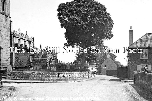 NT 1853 - High Street & Church, Misson, Retford, Nottinghamshire c1915