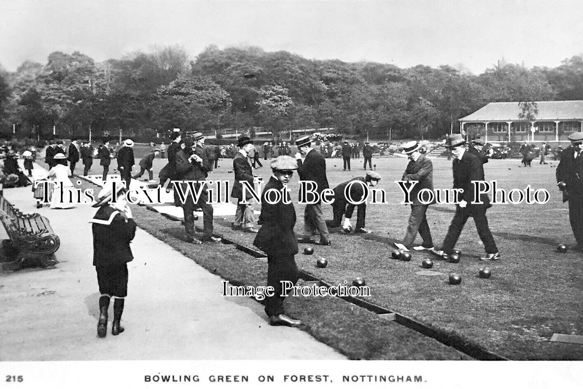 NT 1856 - Bowling Green On Forest, Nottingham, Nottinghamshire c1913