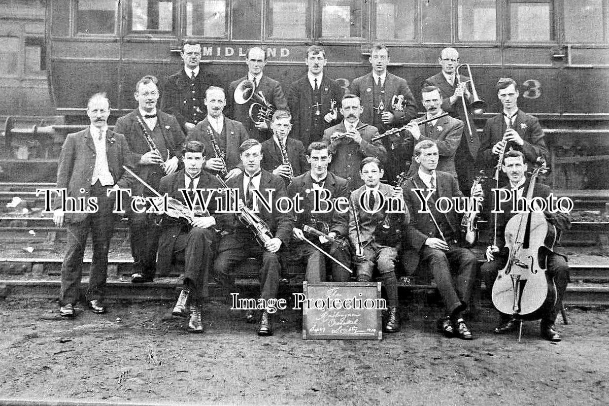 NT 1869 - Mansfield Railwaymens Orchestra Society, Nottinghamshire 1919