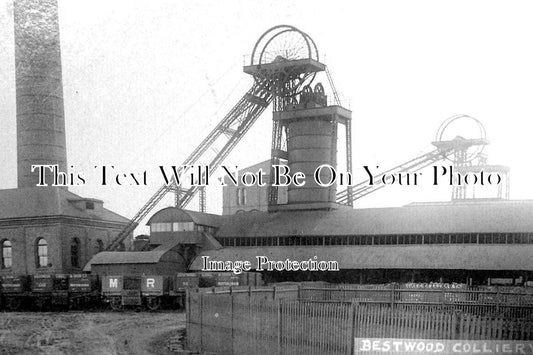 NT 1874 - Bestwood Colliery, Coal Mine Pit, Nottinghamshire c1912