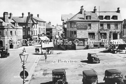 NT 1915 - Market Place, Sutton In Ashfield, Nottinghamshire