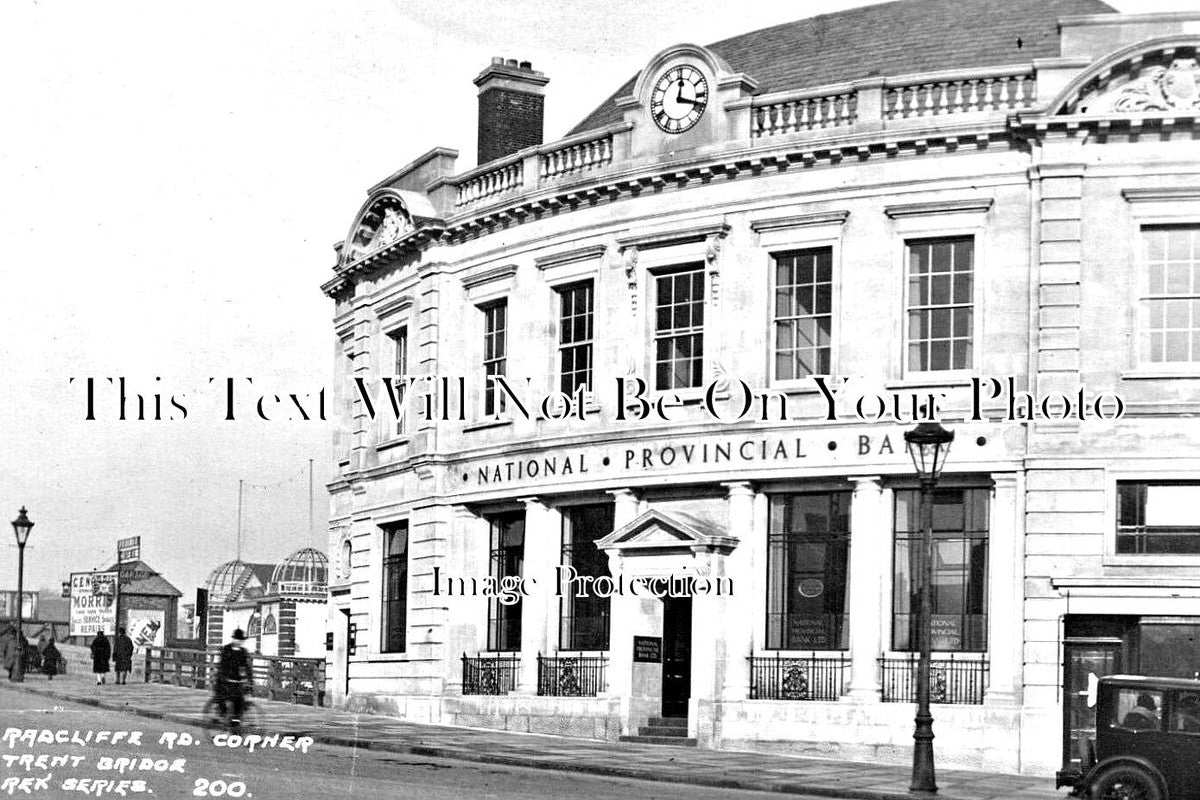 NT 1927 National Provincial Bank, Radcliffe Road Corner, Trent Bridg