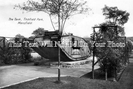 NT 199 - The WW1 Tank, Titchfield Park, Mansfield, Nottinghamshire