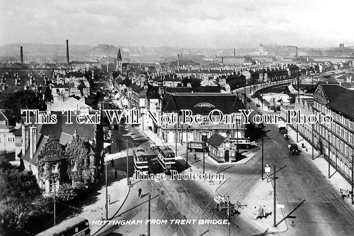 NT 20 - Aerial View Of Nottingham, Nottinghamshire c1935