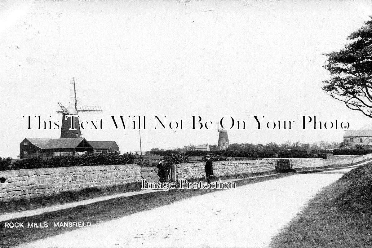 NT 258 - Rock Mills, Windmills, Mansfield, Nottinghamshire c1906